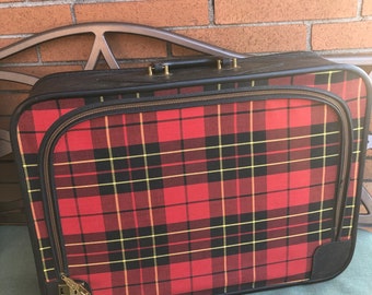 Tartan luggage for sale Clearance