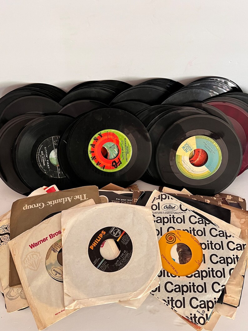 Vintage 45 Records Lot: Collectible Craft Supplies (100+) - Etsy
