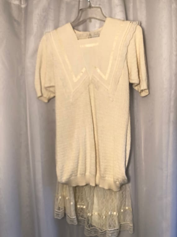 1980s Jessica McLintock Victorian Revival Vintage Dre… - Gem