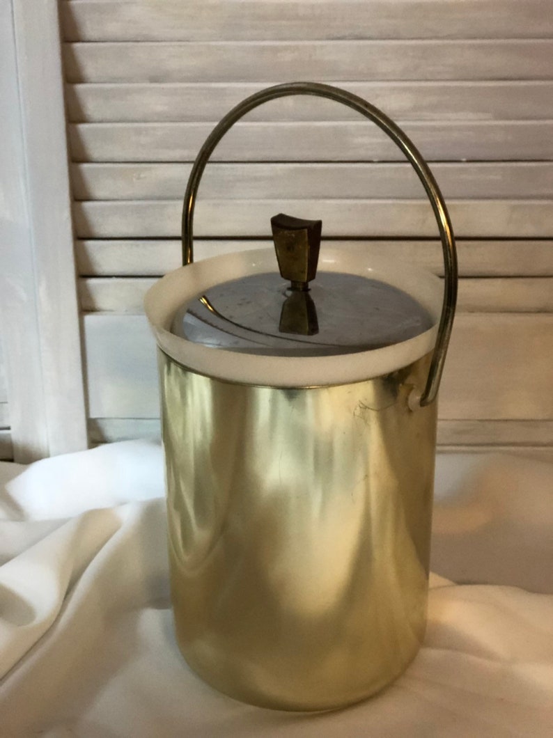 1950's RETRO Gold FANCY Aluminum Ice Bucket by KROMEX Etsy