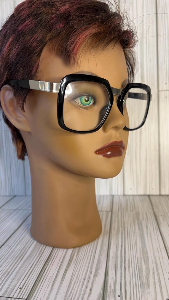 Mod Retro large oversized black frame reading gla… - image 4