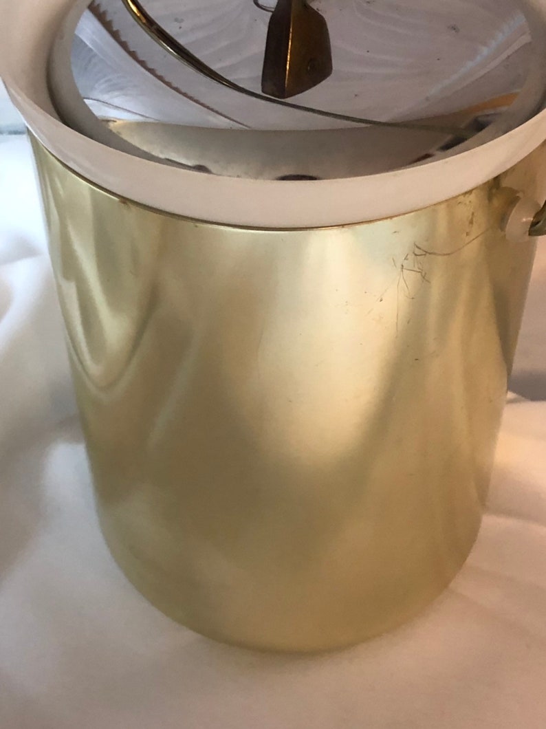 1950's RETRO gold FANCY aluminum ice bucket by KROMEX Etsy