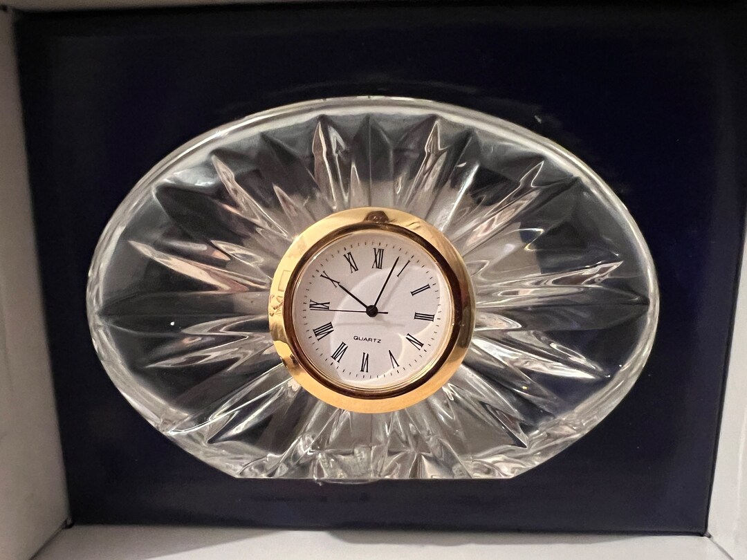 Vintage Royal Limited Crystal Clock / Tabletop Crystal Clock Gift