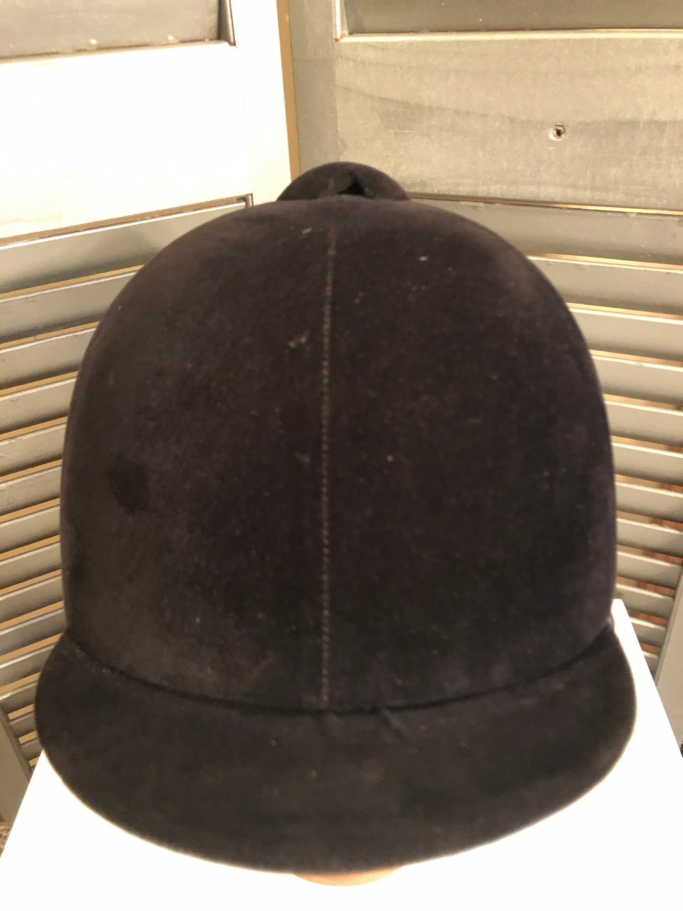 Lexington equestrian riding cap rare find 6.5 SEC Hat in Blue by Zephyr – Logan main image 4