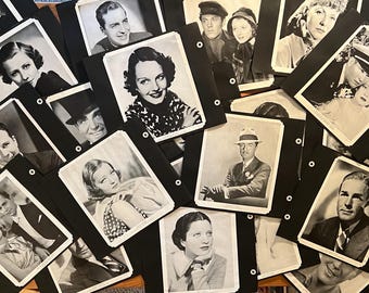 Vintage 1930’s Hollywood Stars Headshot publicity photos collection 90 total