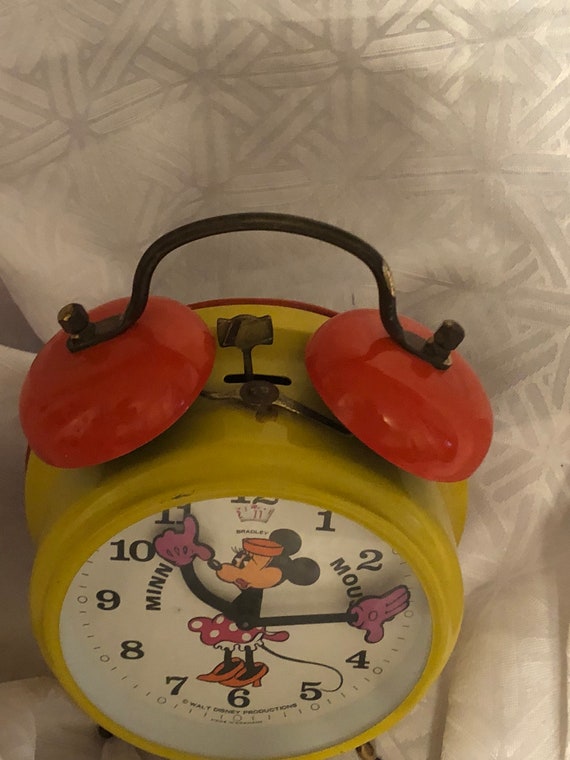 Vintage Minnie Mouse alarm clock made in GERMANY Gem