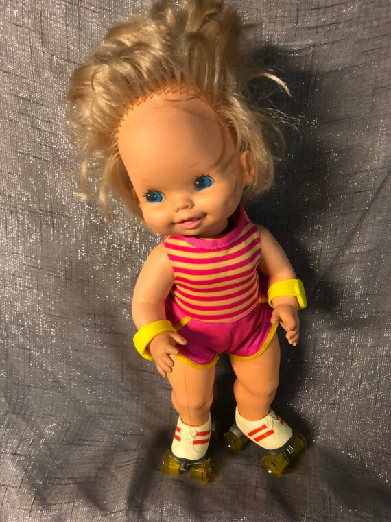baby skates doll