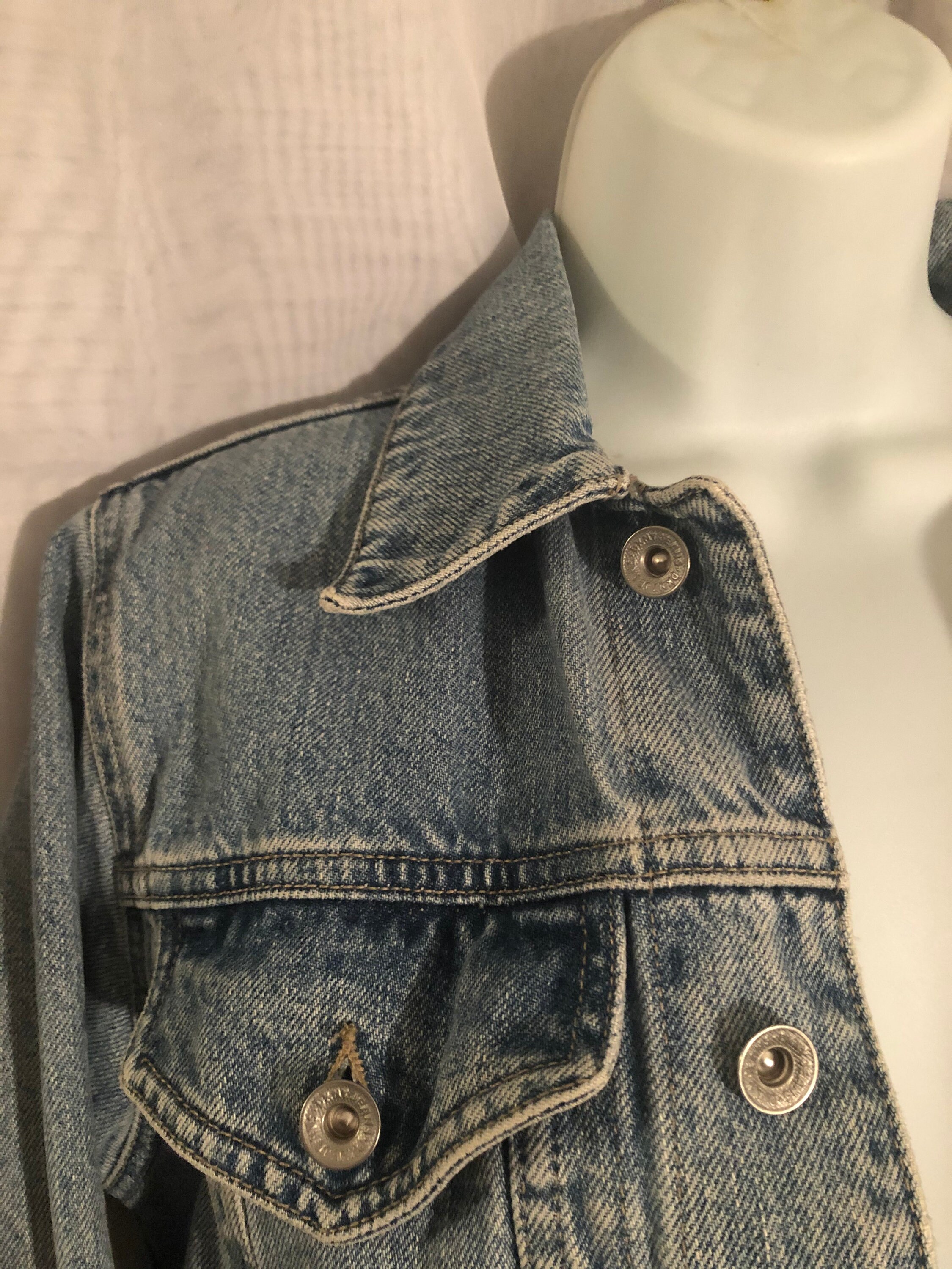 Vintage DKNY JEANS Light Wash Jean Jacket / Women