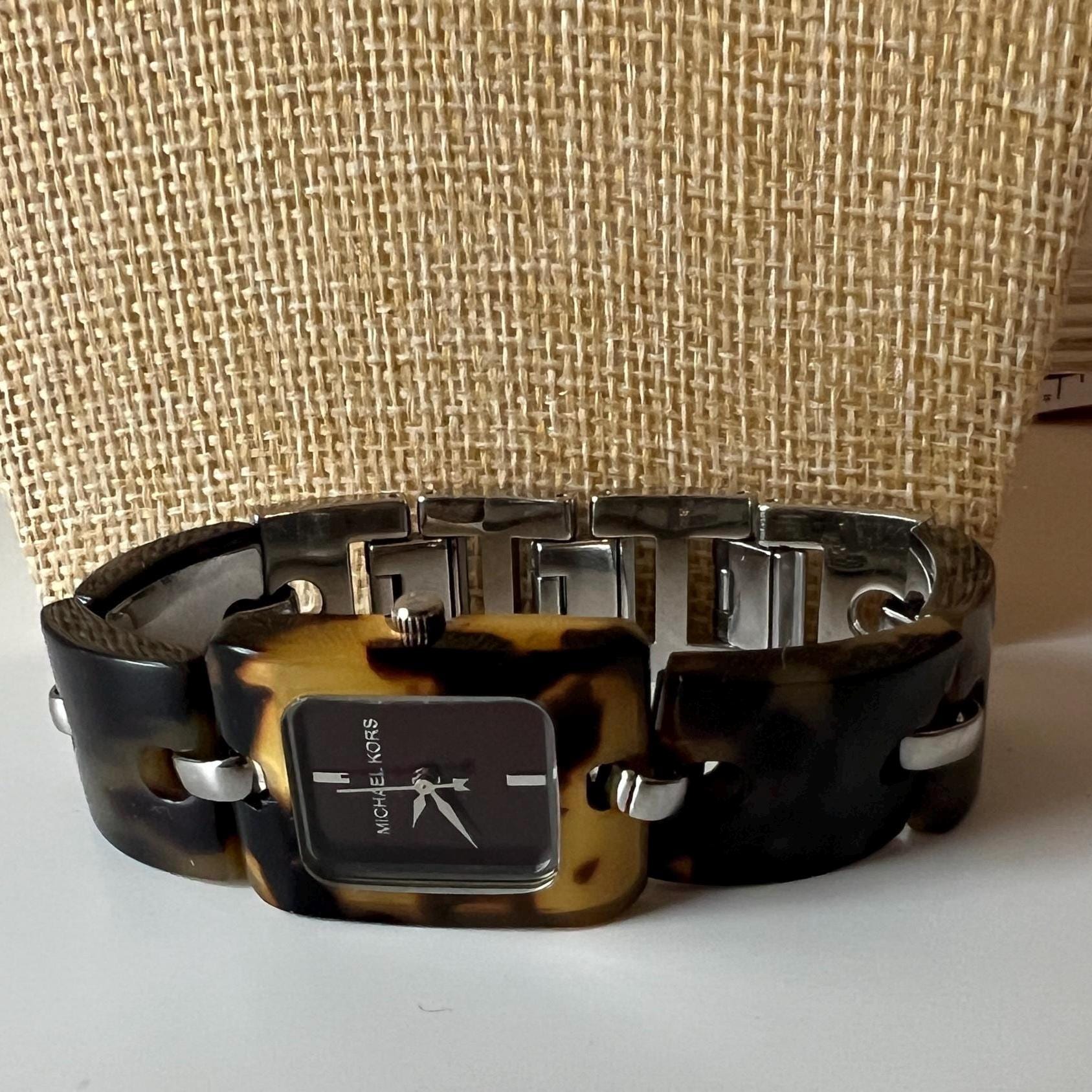 Michael Kors Gold and Brown Leather Watch Michael Kors Women main image 2
