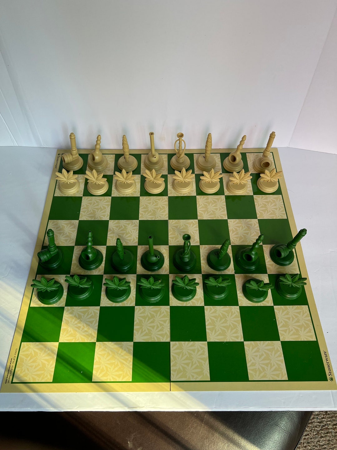 Vintage Stonerware Novelty Chess Set / Vintage Marijuana Etsy