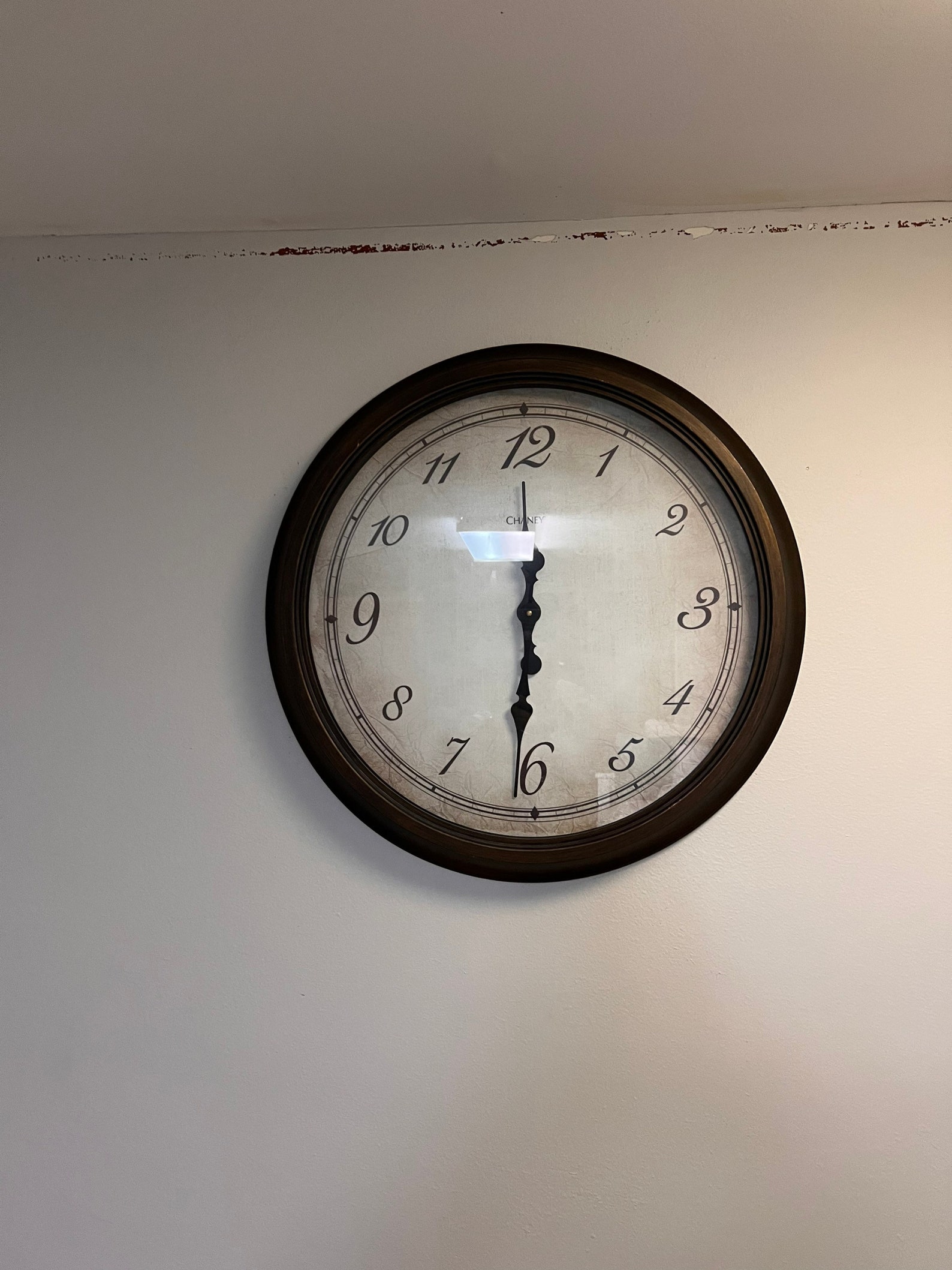 Vintage Oversized Statement Wall Clock / Large Antique Replica Wall