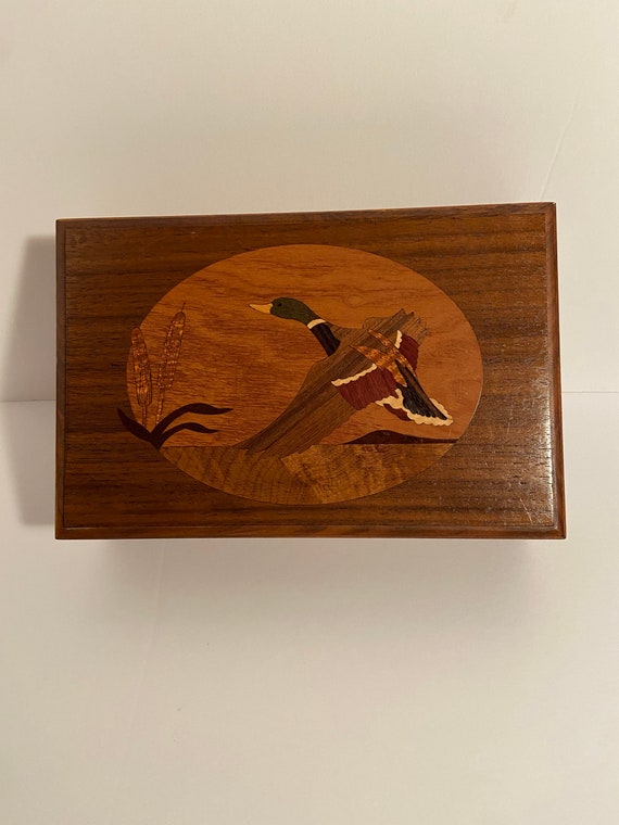 duck trinket box vintage Gem