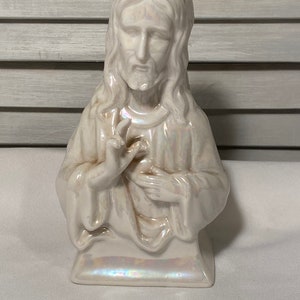 vintage porcelain figurine of Lord Jesus / religious gift
