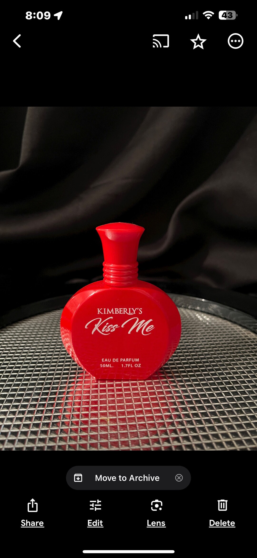 Vintage Kimberly Perfume / Red Bottle Perfume / Collectible