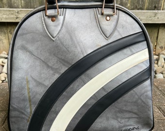 1 Vintage vinyl bowling bag luggage/ overnight bag