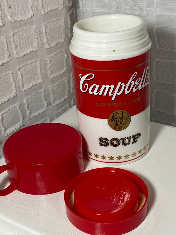 Vintage Campbells Soup Small Thermos / Lunch Food Storage 