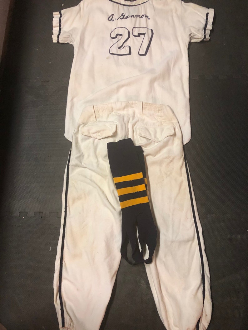 Vintage mens baseball uniform baseball collectible item Circa 1960s