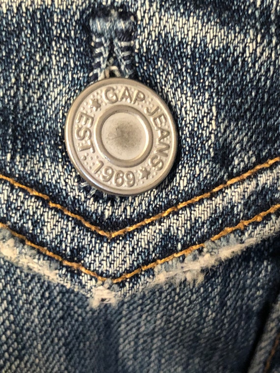 vintage 90s GAP 1969 jean jacket / unisex clothin… - image 5