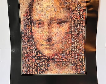 Mona Lisa Photo Mosaic Poster by Robert Silvers (1999) - Etsy