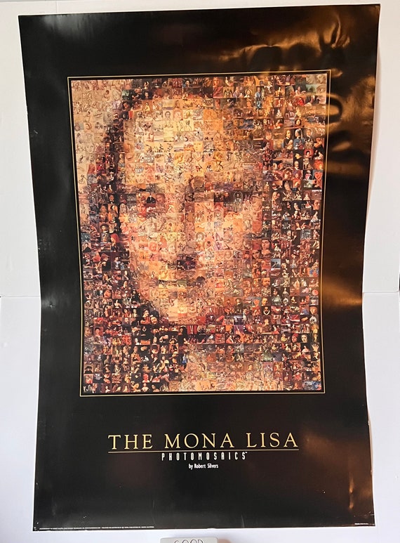 Mona Lisa Photo Mosaic Poster by Robert Silvers (1999) - Etsy