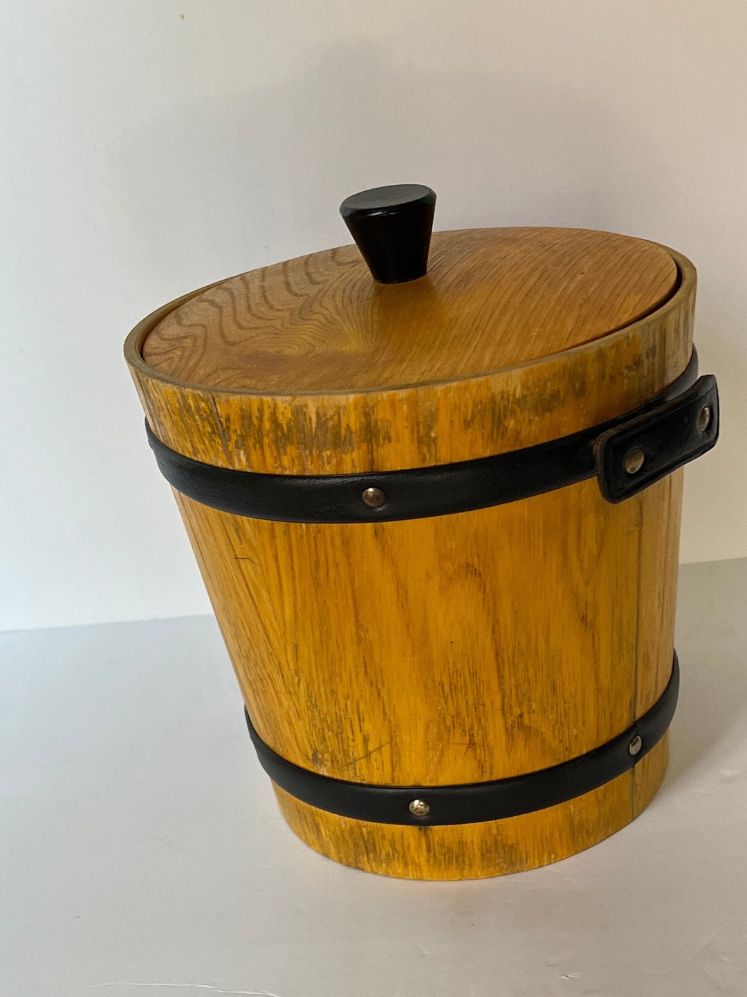 1960's KMC Wooden Ice Bucket /housewarming Gift /fathers Etsy