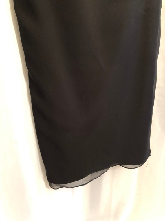 vintage black strapless cocktail dress   / ladies… - image 7