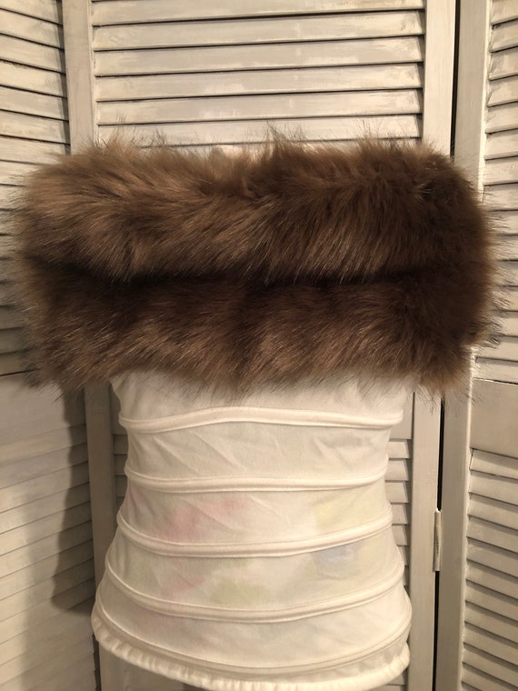 Vintage tan fur scarf /neck wrap /collar /ladies … - image 3