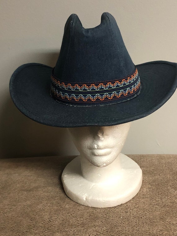 Vintage CANYON TRAILS Blue Denim Cowboy 