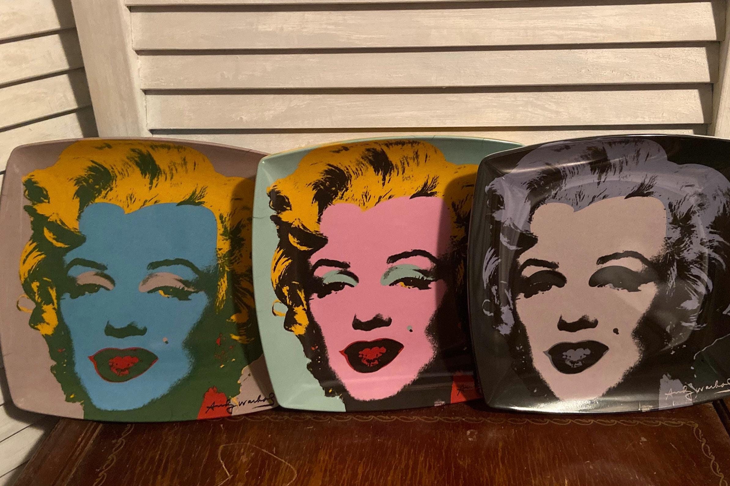 Marilyn Monroe Andy Warhol Plates - Etsy