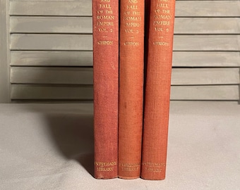 Vintage 1910 Gibbon's Roman Empire Set: Volumes 2, 3, 6