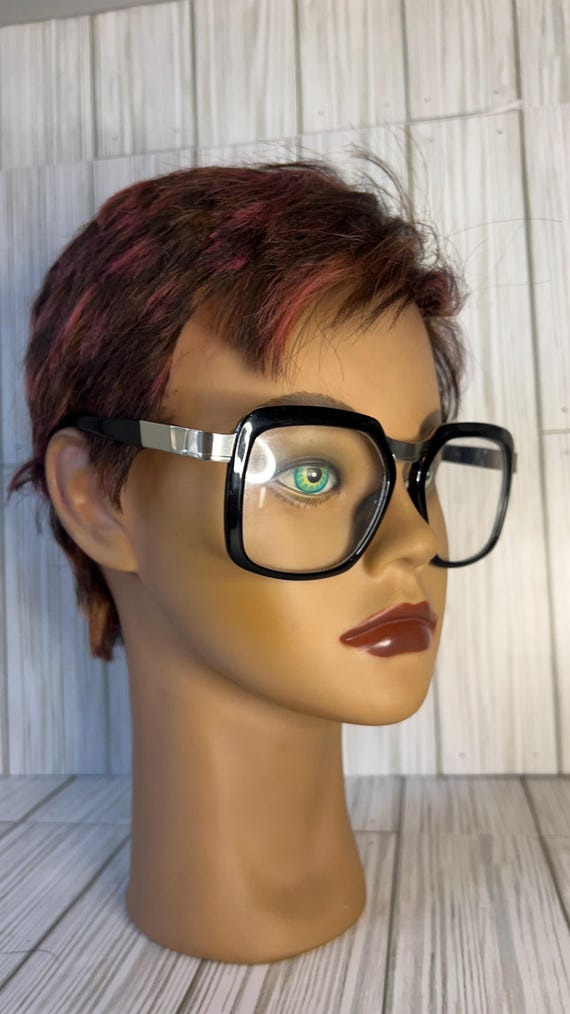 Mod Retro large oversized black frame reading gla… - image 3