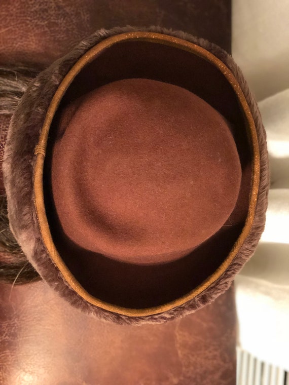 ladies vintage hat / ARLIN fur trimmed / ladies b… - image 3