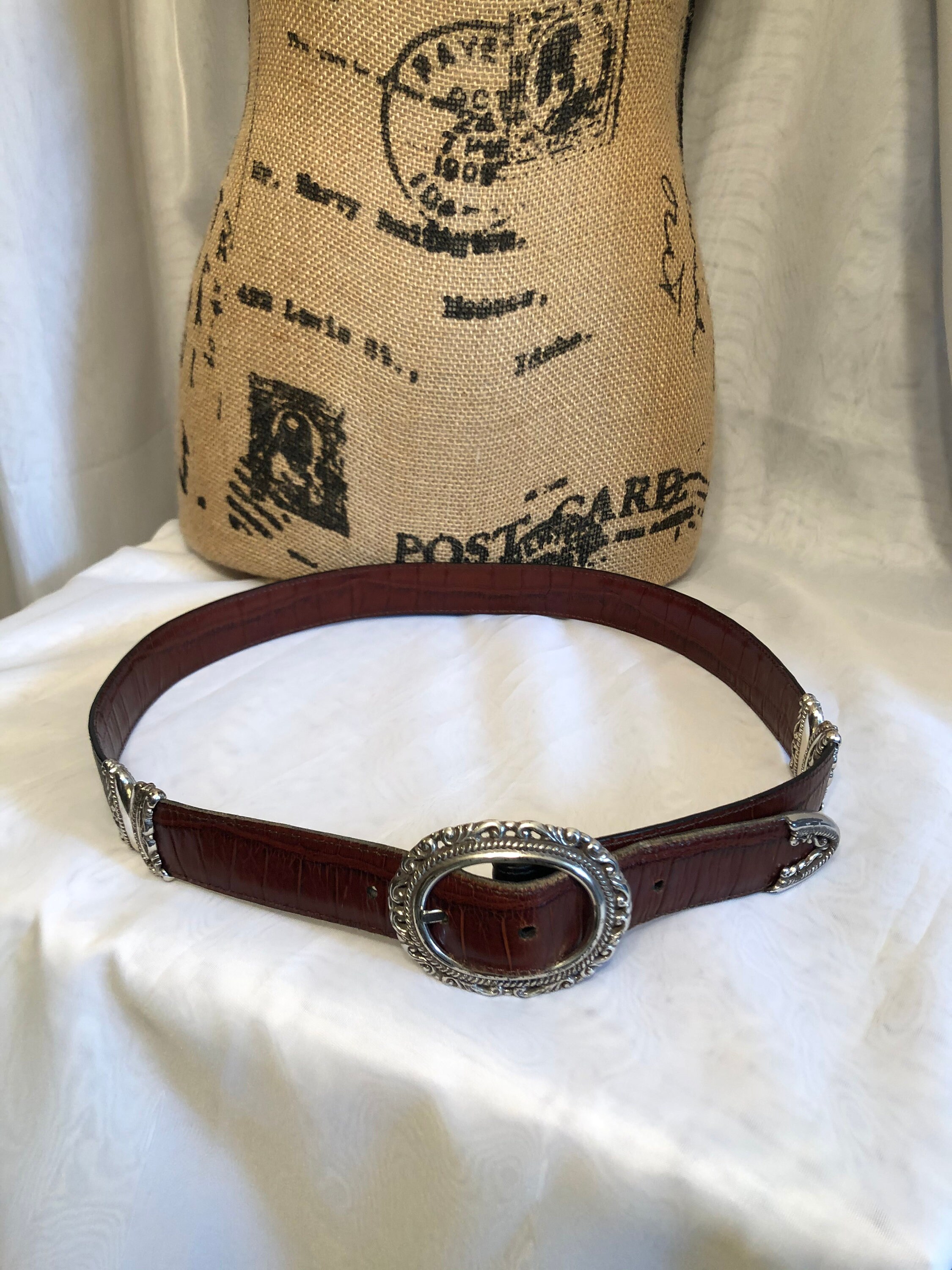 Vintage Brighton Belt Two Tone Reversible Leather Ladies Accessories Ladies Gift Etsy UK