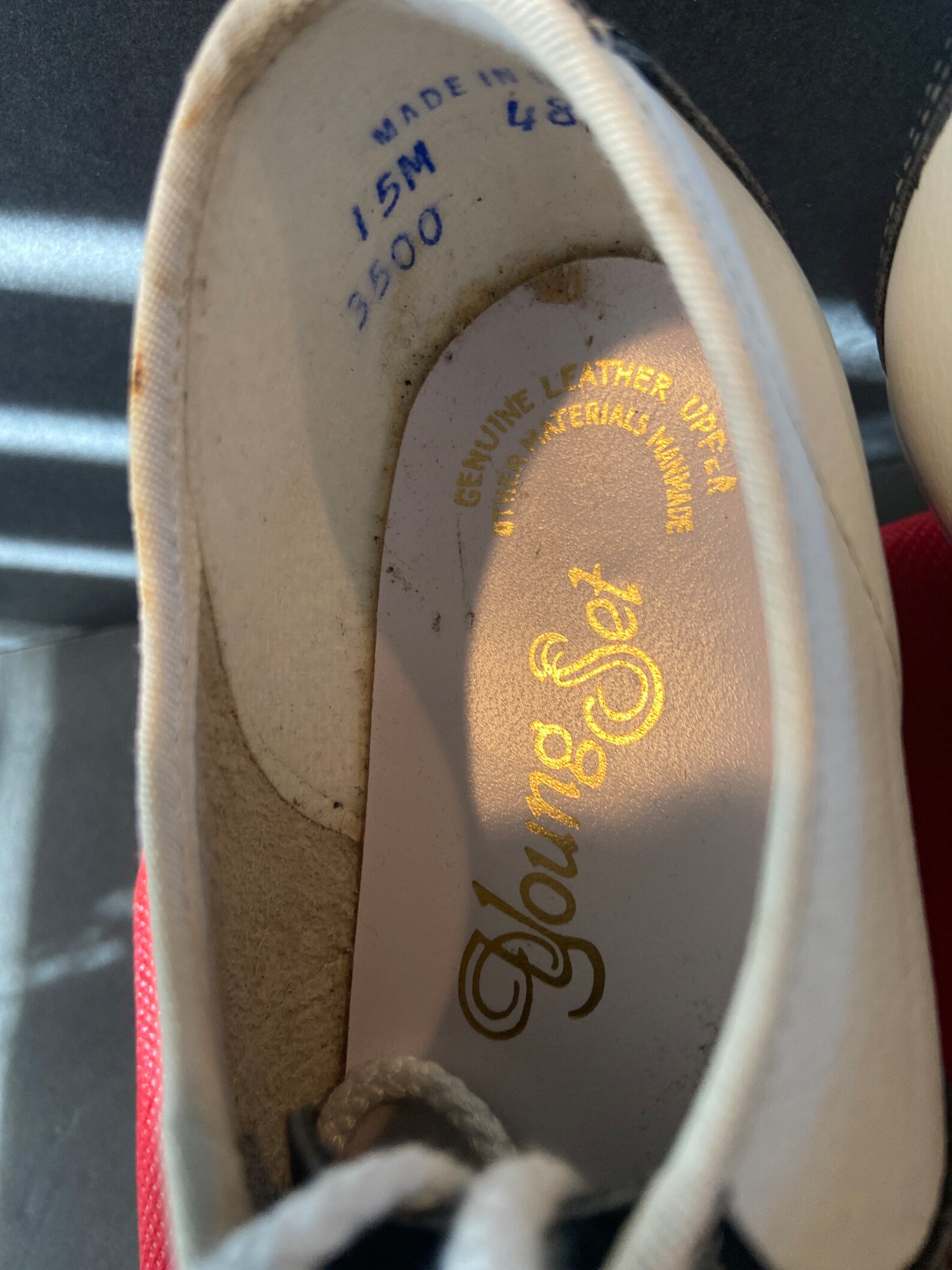 Vintage Leather Saddle Shoes, Uniform Shoes, Black and White Shoes