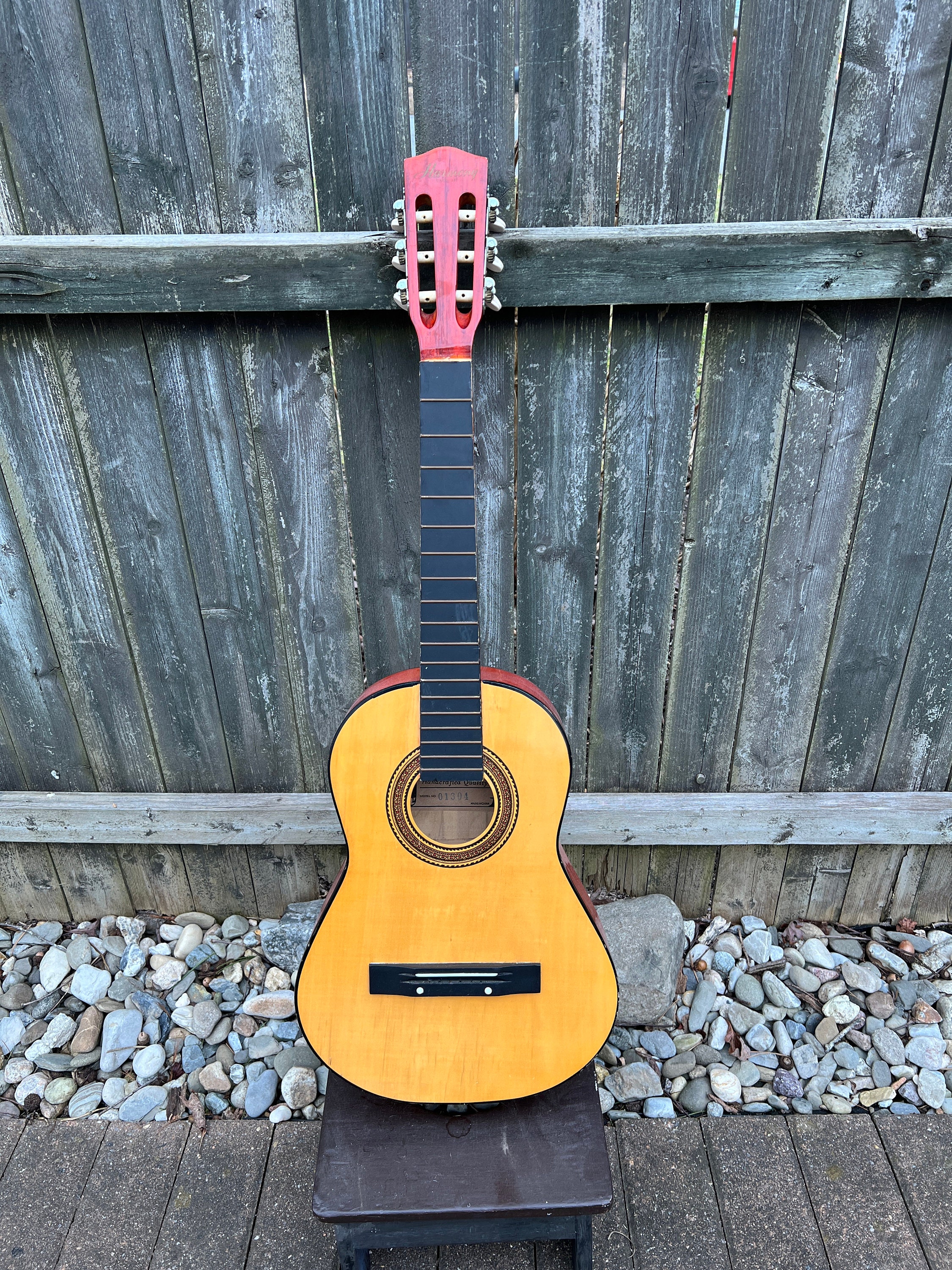 Vintage Harmony High Gloss Wood Student Acoustic Guitar Model