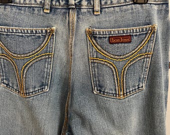 80s Bon Jour high waisted straight leg jeans size 6 /  vintage jeans / vintage clothing /