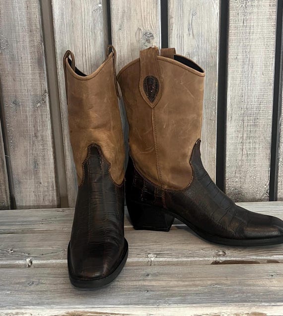 Vintage Tony Lama Leather Western Boots / Ladies Western Wear - Etsy