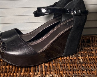 Vintage Kenneth Cole Reaction Mens Black Leather Lace up Ankle Boots Made in Italy USA Size 8 10.5 Insole Length 4 Toe Width Etsy