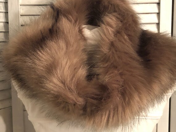 Vintage tan fur scarf /neck wrap /collar /ladies … - image 2