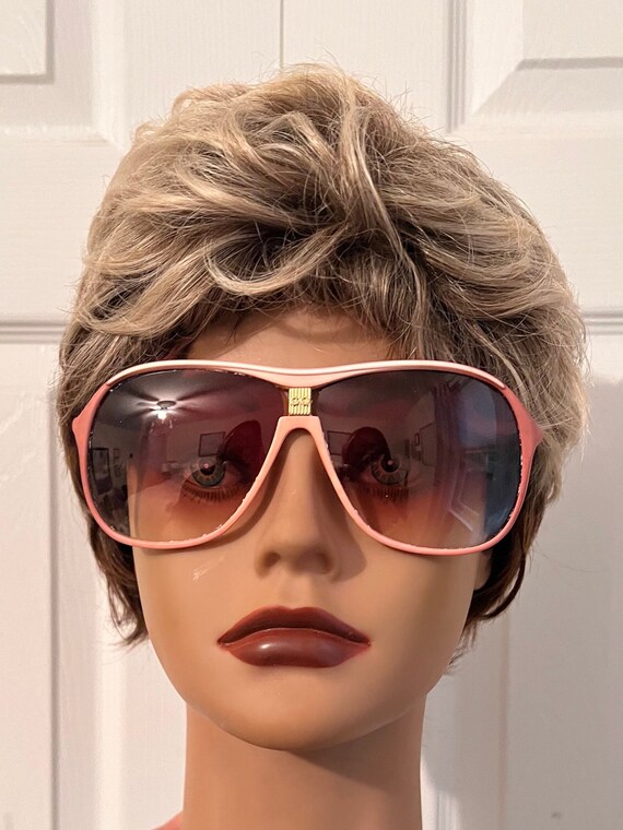 Vintage 80s unisex pink ombre   aviator Italian  s