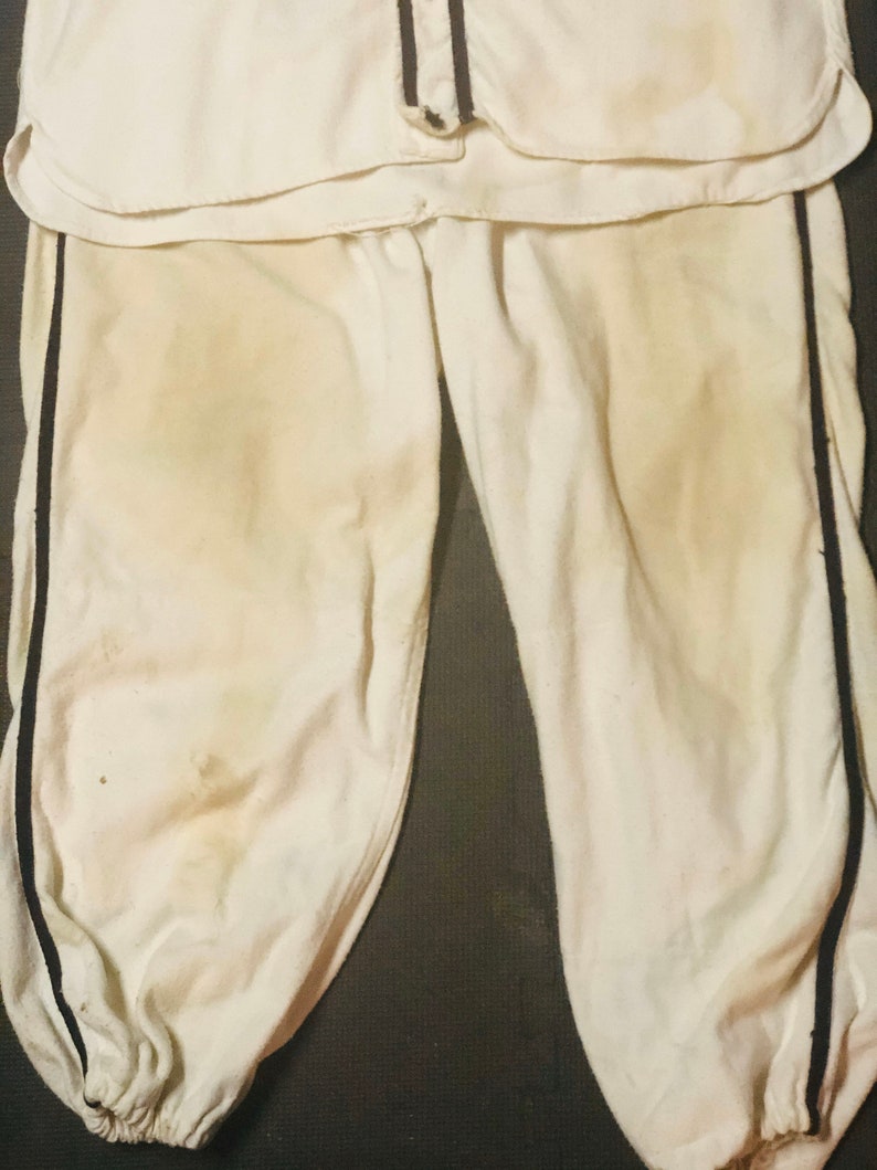 Vintage mens baseball uniform baseball collectible item Circa 1960s