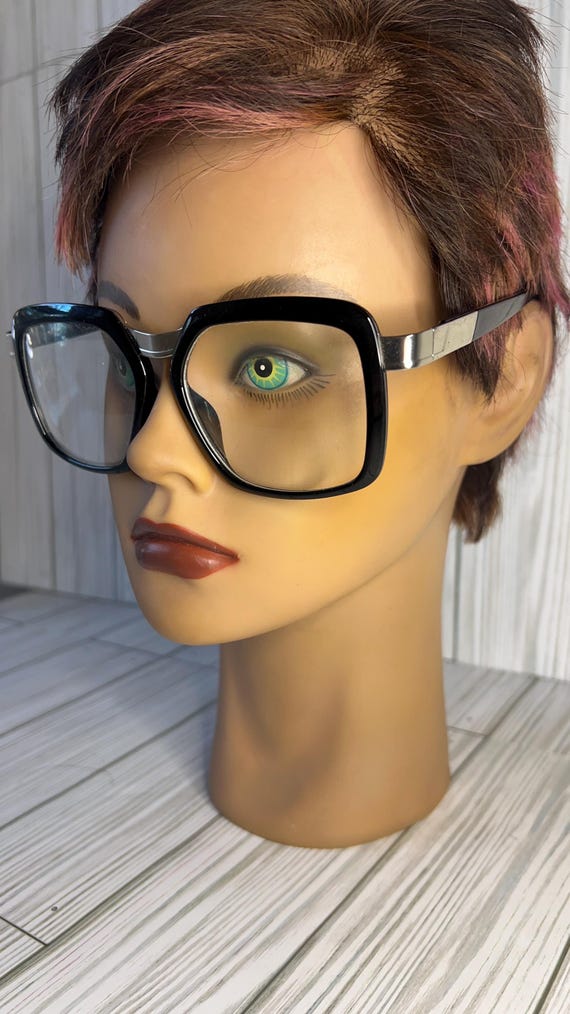 Mod Retro large oversized black frame reading gla… - image 2
