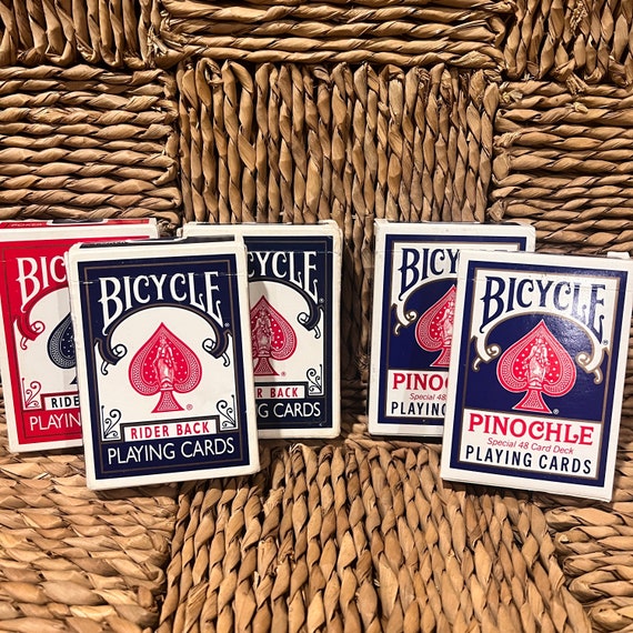 Vintage Bicycle Playing Cards Pinochle Poker Playing Cards Collectible Bicycle Playing Cards Etsy
