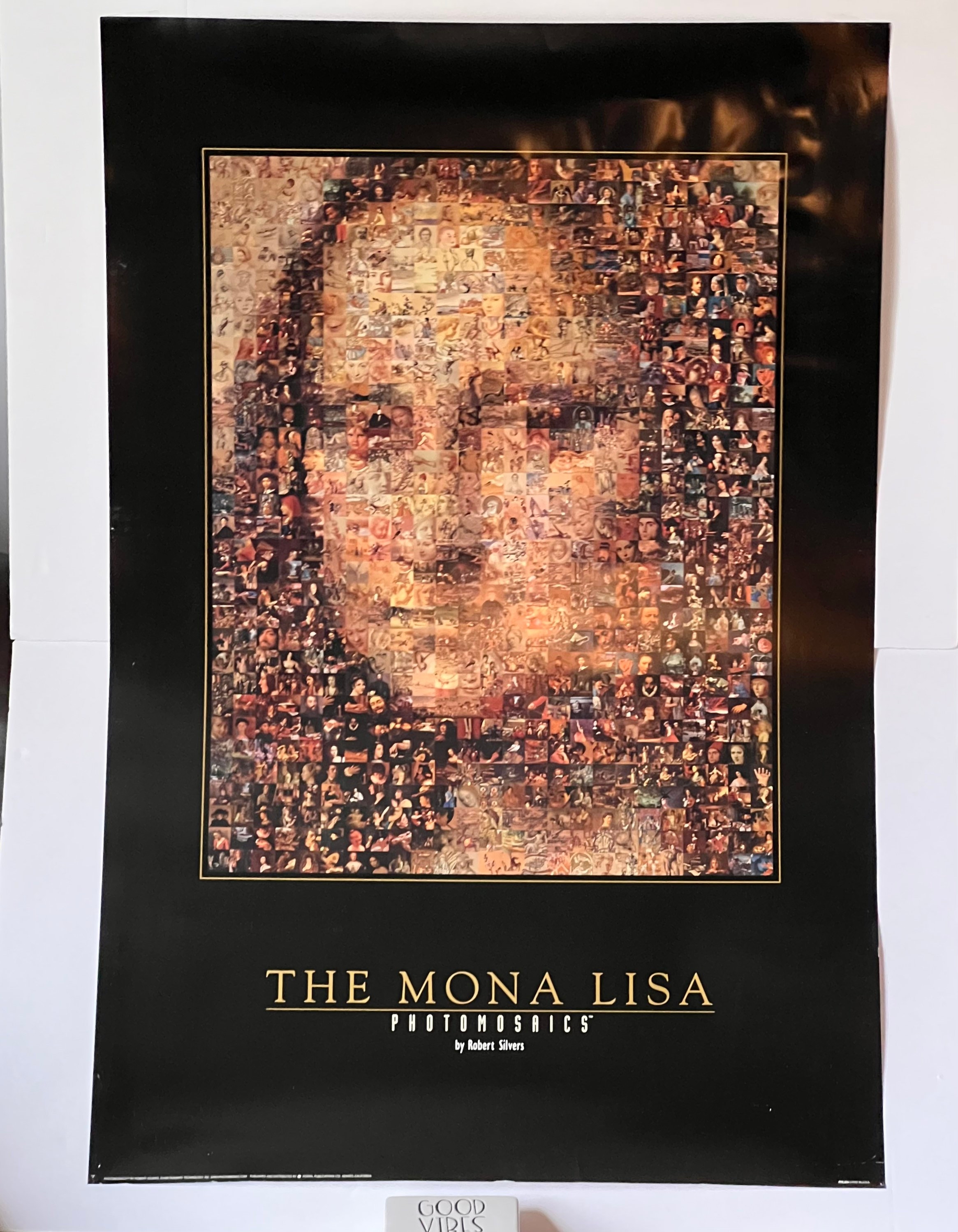 Mona Lisa Photo Mosaic Poster by Robert Silvers (1999) - Etsy