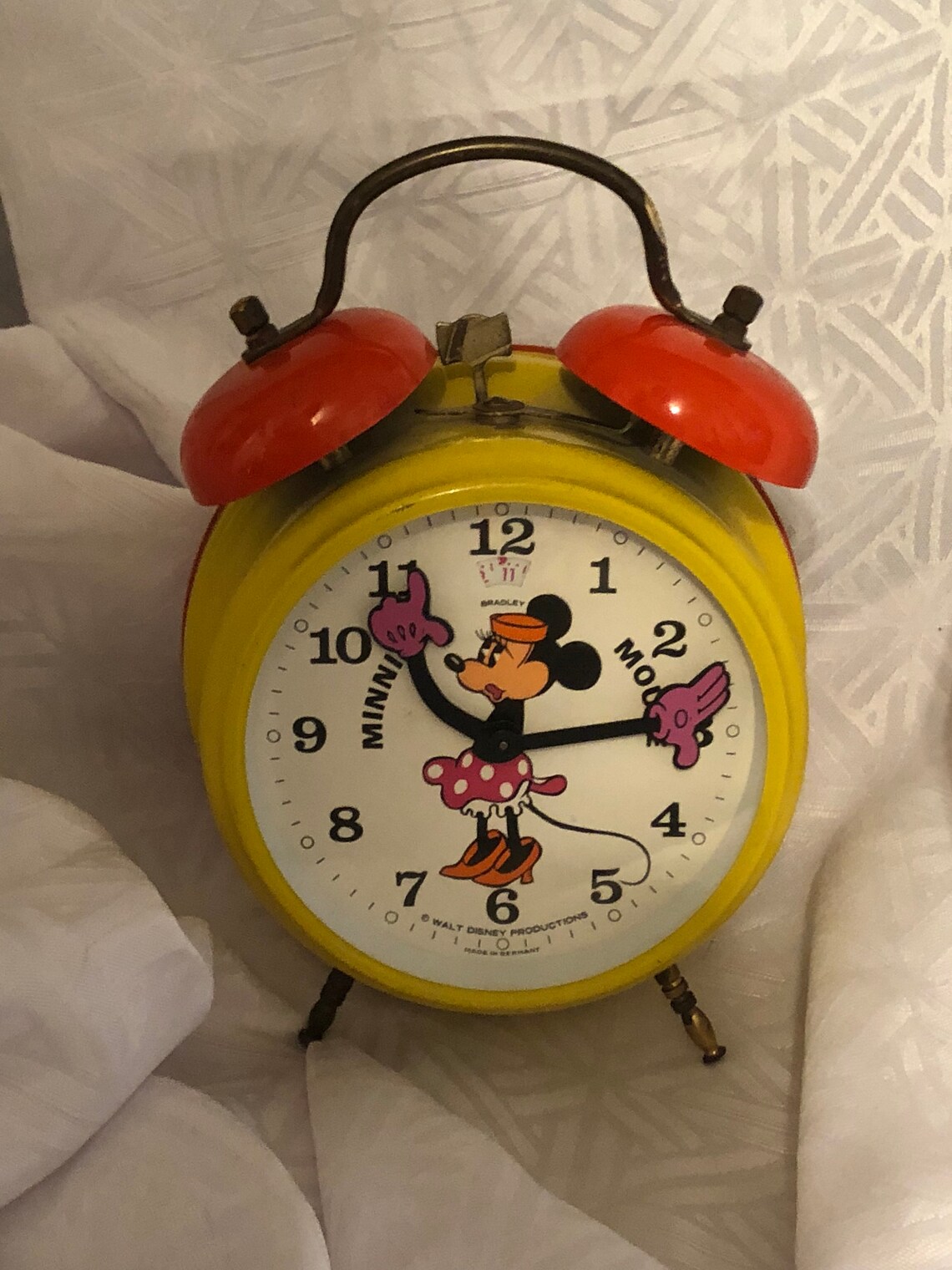 Vintage Minnie Mouse Alarm Clock Made in GERMANY Etsy UK
