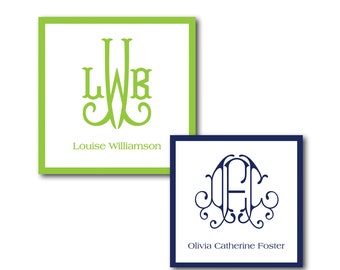 Monogram Enclosure Cards