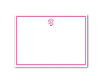 Monogram Stationery - Flat Cards