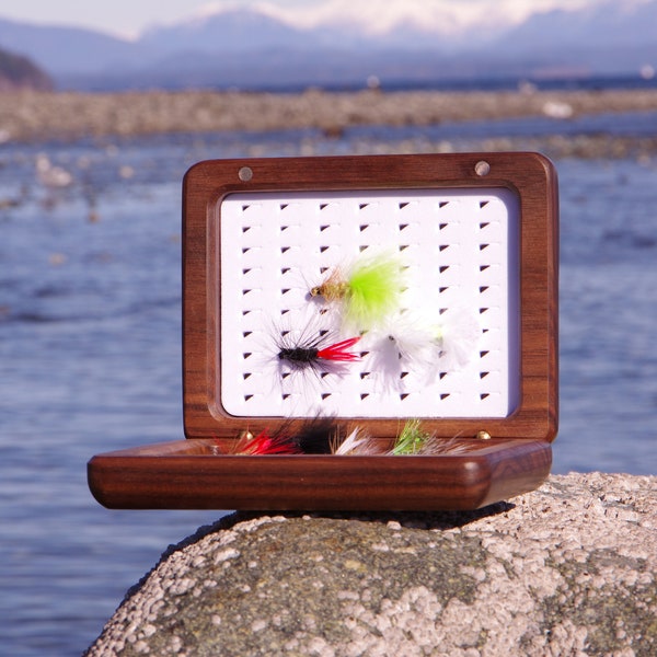 Wood Fly Boxes Etsy