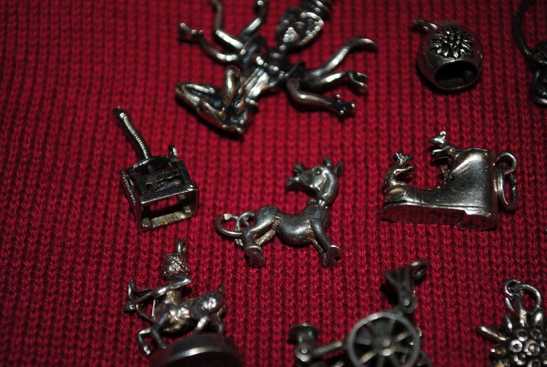 Joblot Vintage Silver Charms
