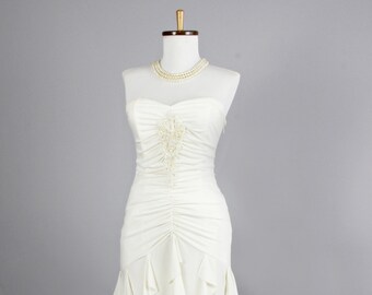 1940 Sharkskin Vintage Wedding Gown Etsy